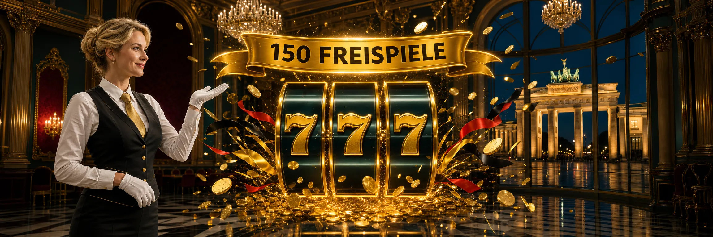 150 Freispiele bei 22Bet mit Slot-Walzen, Goldmünzen und Sternen