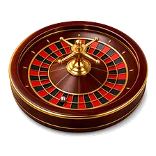 Symbol für Roulette mit nummeriertem Kessel und goldener Kugel